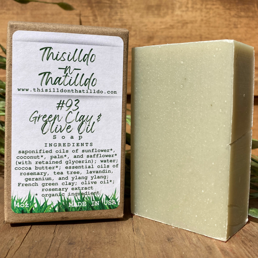 #93 Green Clay & Olive Oil Bar Soap