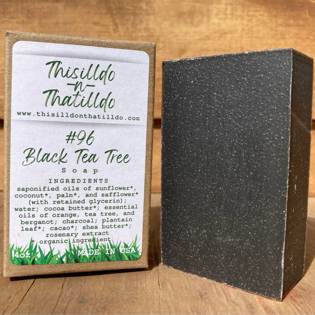 #96 Black Tea Tree Bar Soap